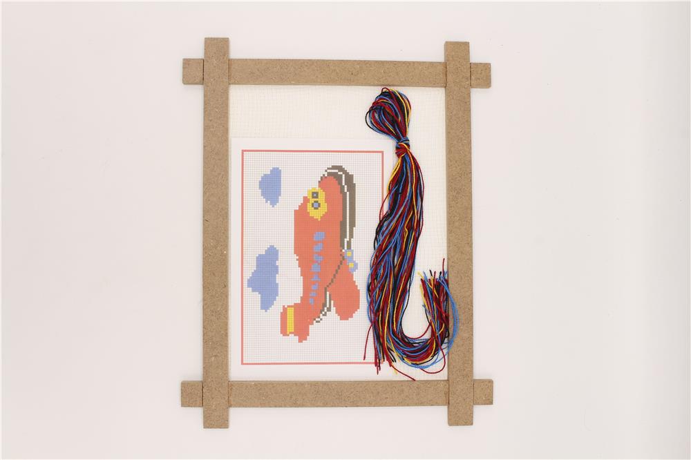 Çerçeveli Pano Goblen - STD Renkli