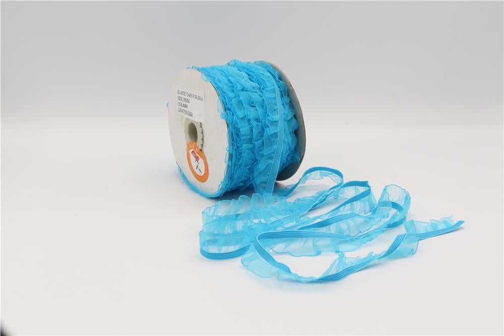 Fırfırlı Lastikler 18 mm Genişlik - 25 mt Mavi