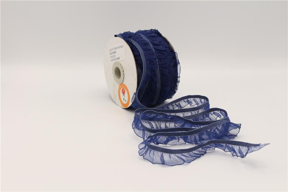 Fırfırlı Lastikler 18 mm Genişlik - 25 mt Lacivert