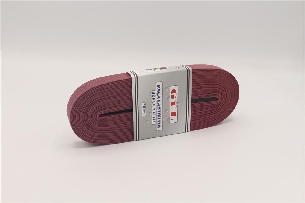 Gül Renkli Lastik 2 Cm - 10 mt Gül Kurusu