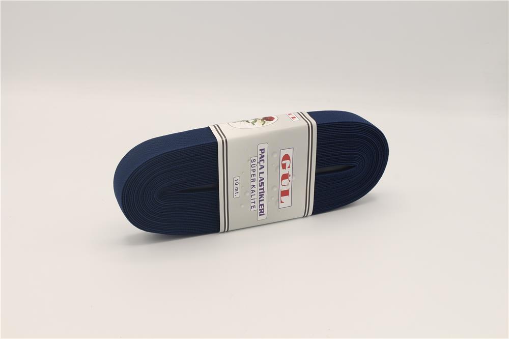 Gül Renkli Lastik 2 Cm - 10 mt Lacivert