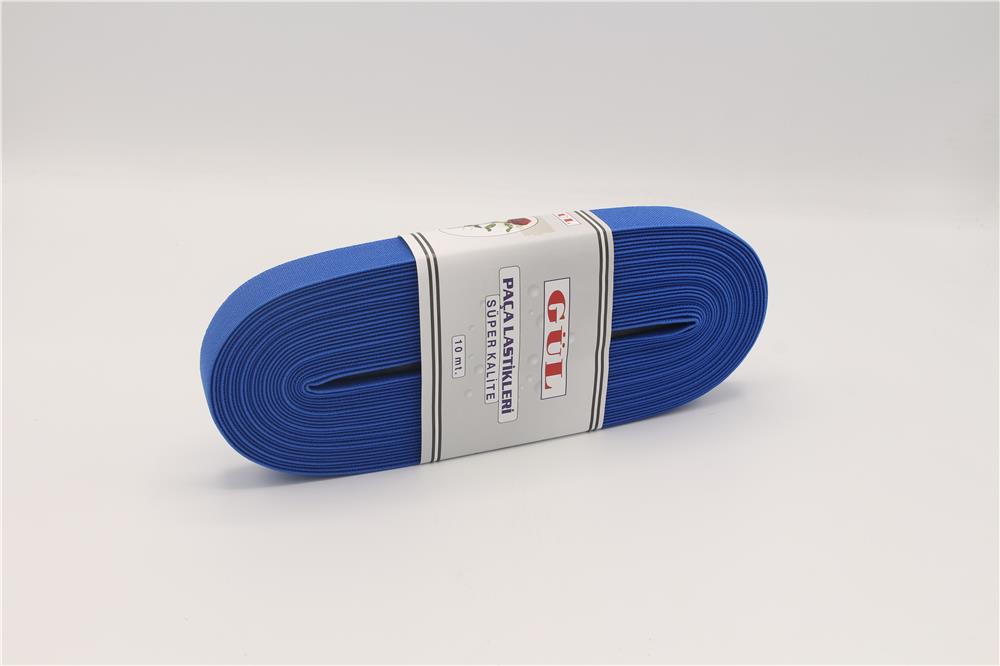 Gül Renkli Lastik 2 Cm - 10 mt Saks