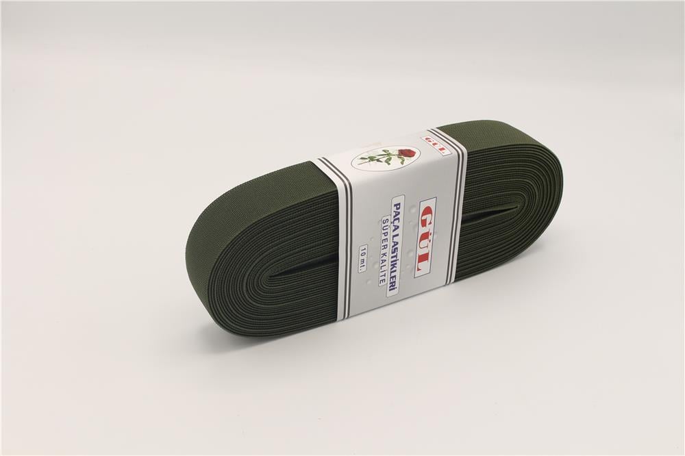 Gül Renkli Lastik 4 Cm - 10 mt Yeşil