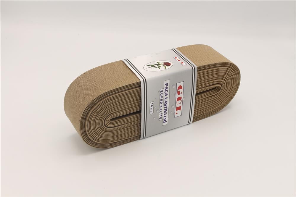 Gül Renkli Lastik 5 Cm - 10 mt Capucıno