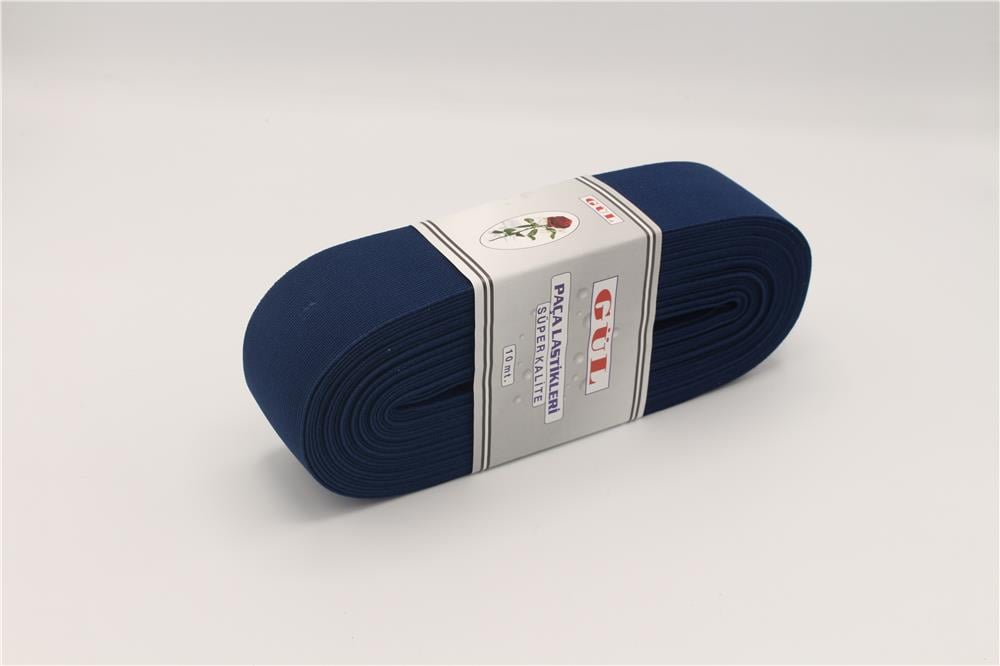 Gül Renkli Lastik 5 Cm - 10 mt Lacivert