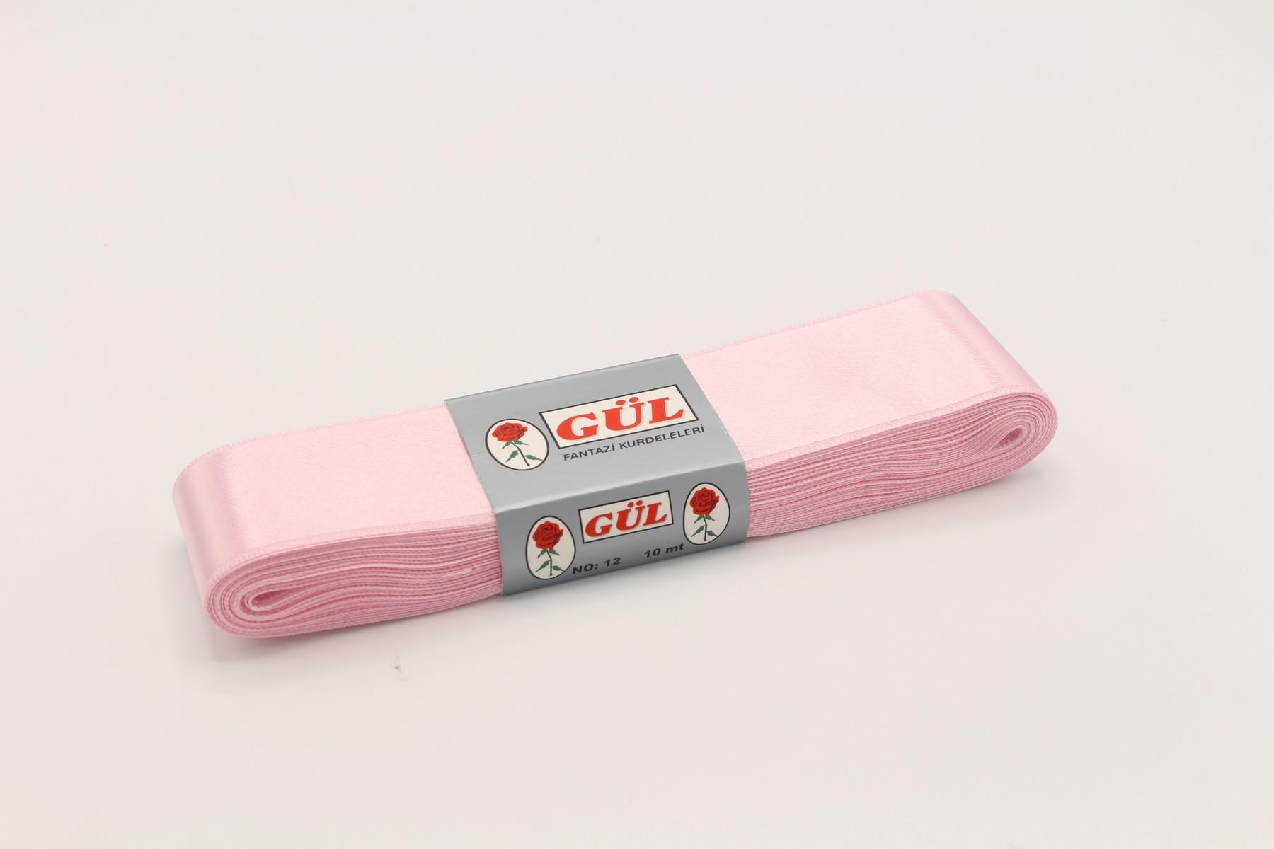 Gül Saten Kurdele Pembe