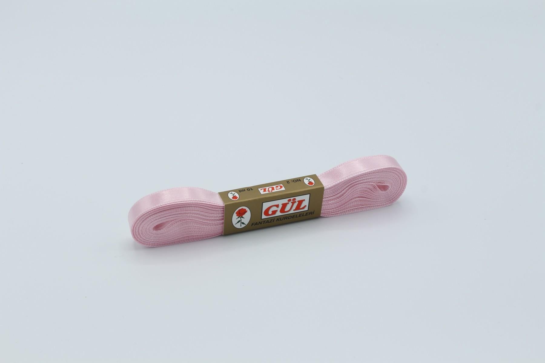 Gül Saten Kurdele Pembe