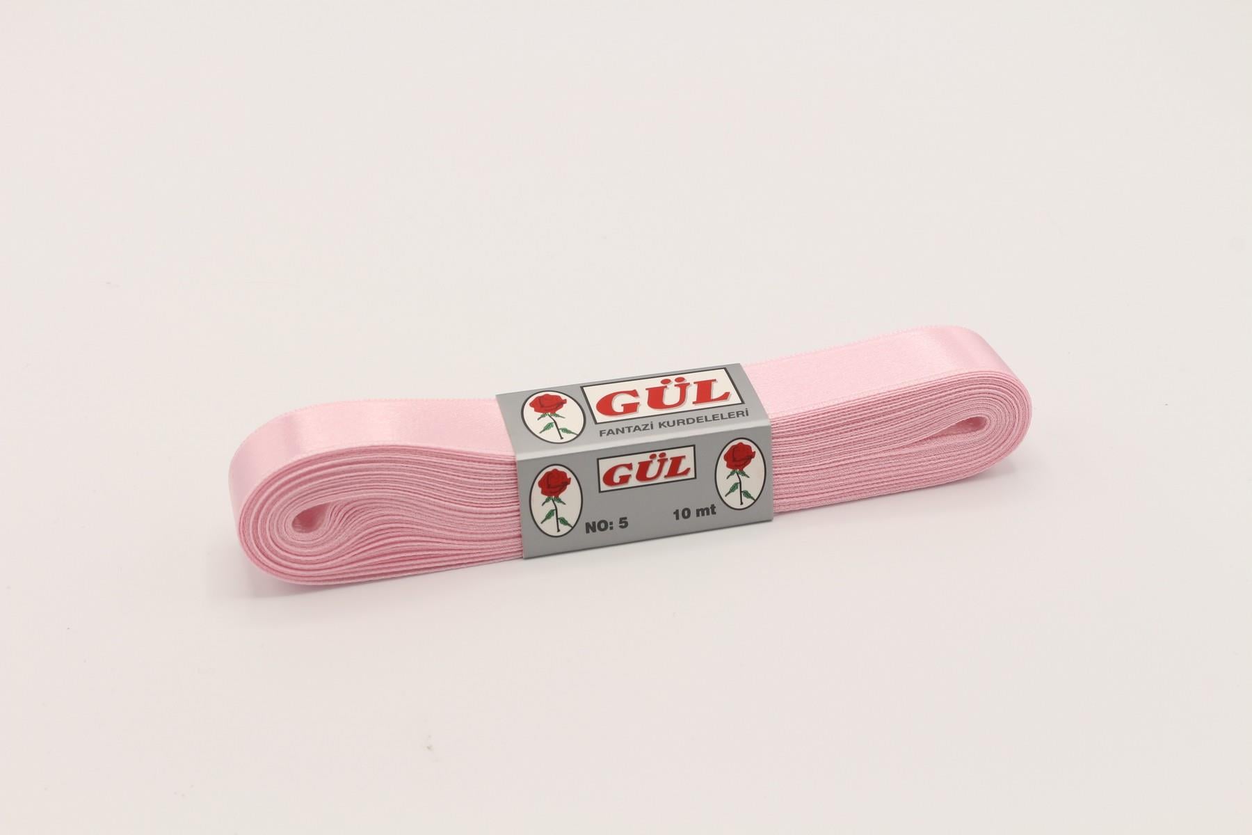 Gül Saten Kurdele Pembe