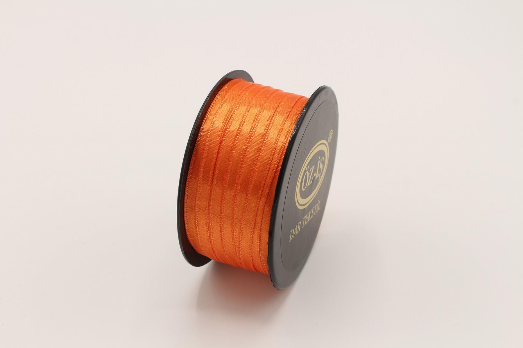 Gül Saten Kurdele Turuncu