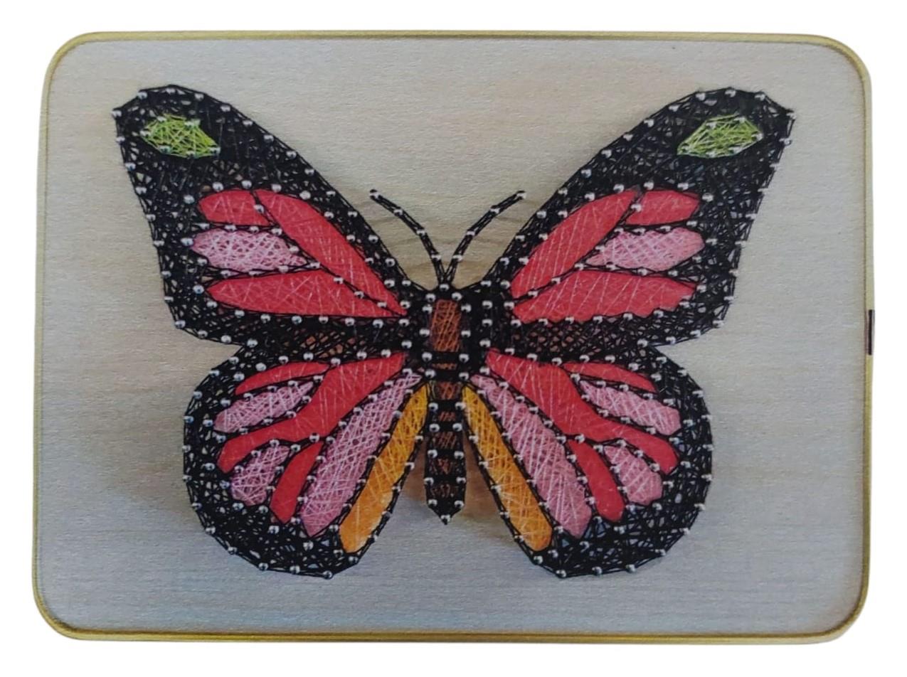 Kendin Yap Kelebek İp Sanat Seti 21*30 cm