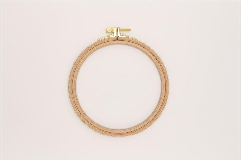 Nurge Ahşap Vidalı Nakış Kasnak No:2 - 8 mm Açık Kahverengi