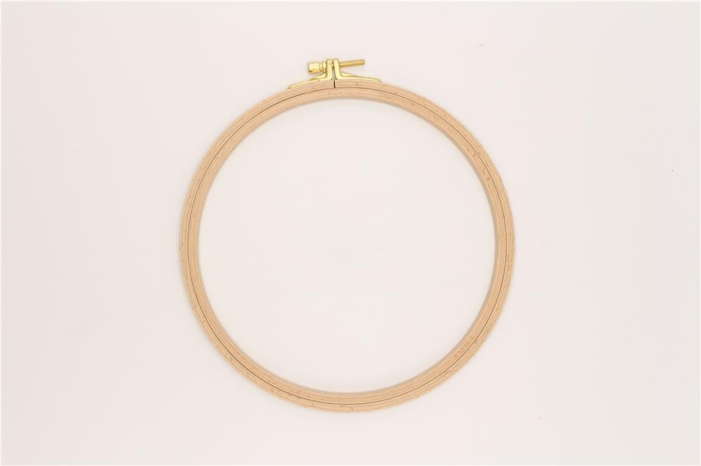 Nurge Ahşap Vidalı Nakış Kasnak No:4 - 8 mm Açık Kahverengi