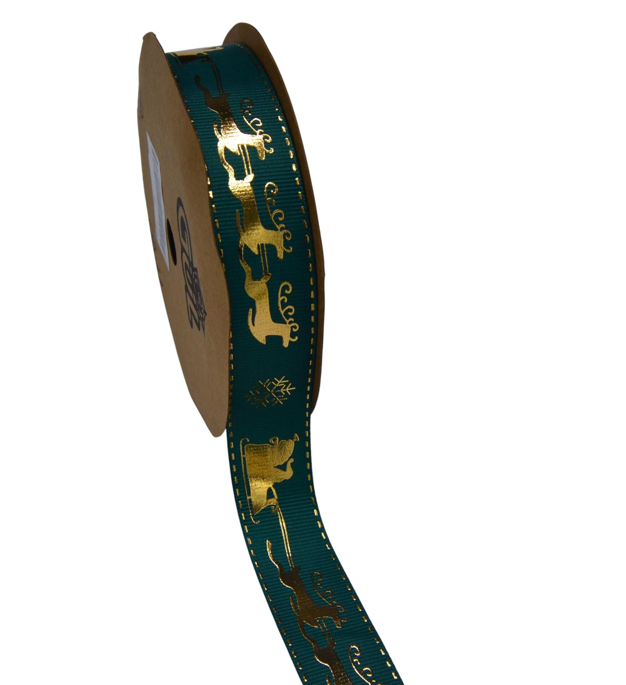 Yılbaşı Baskılı Kurdele 2.5 Cm