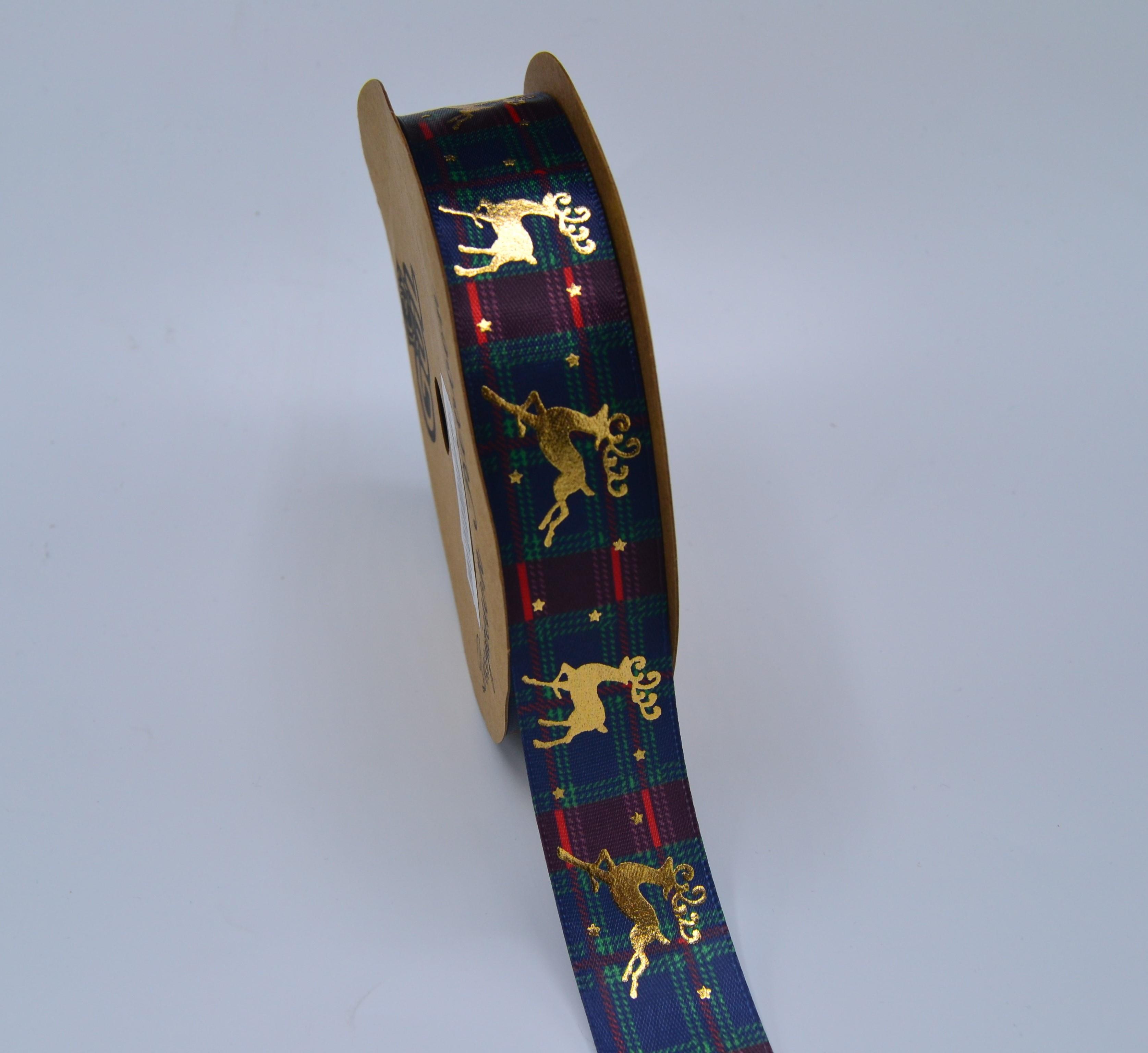 Yılbaşı Baskılı Kurdele 2.5 Cm