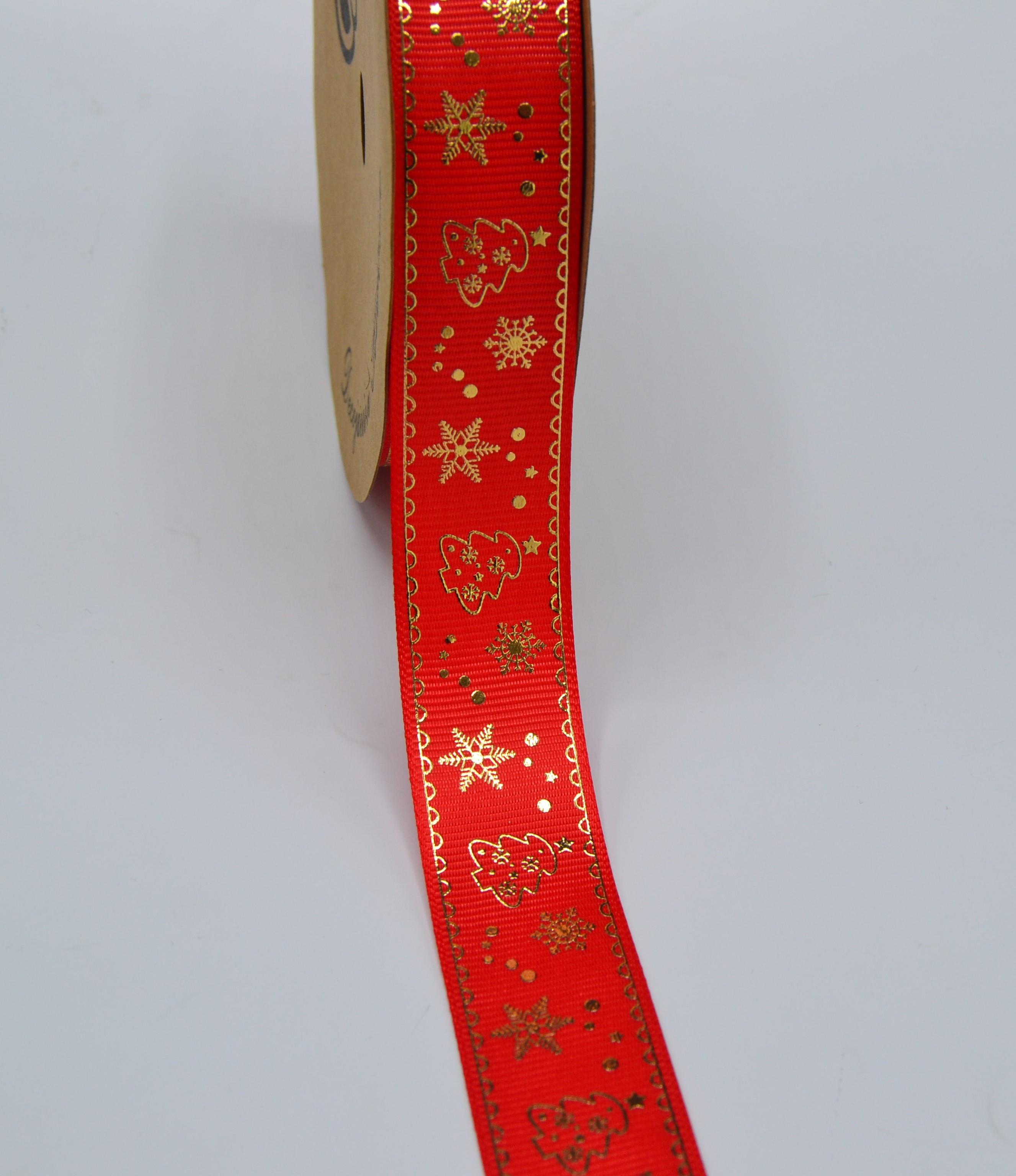 Yılbaşı Baskılı Kurdele 2.5 Cm