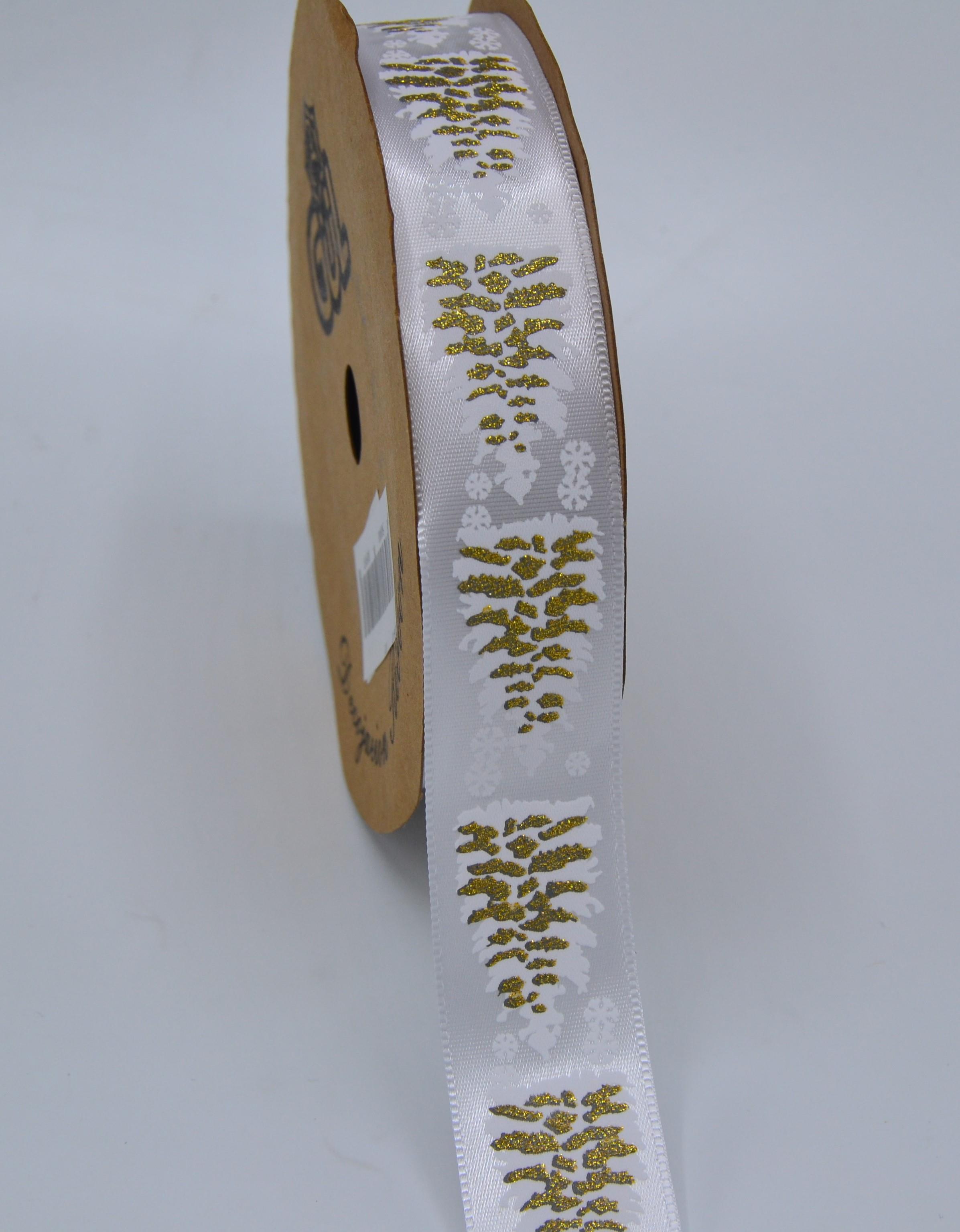 Yılbaşı Baskılı Kurdele 2.5 Cm