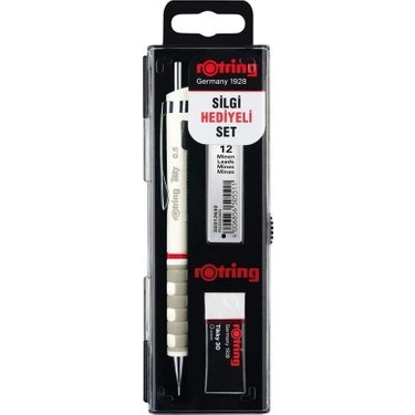0.5 mm Beyaz Versatil Kalem, Silgi ve Yedek Uç