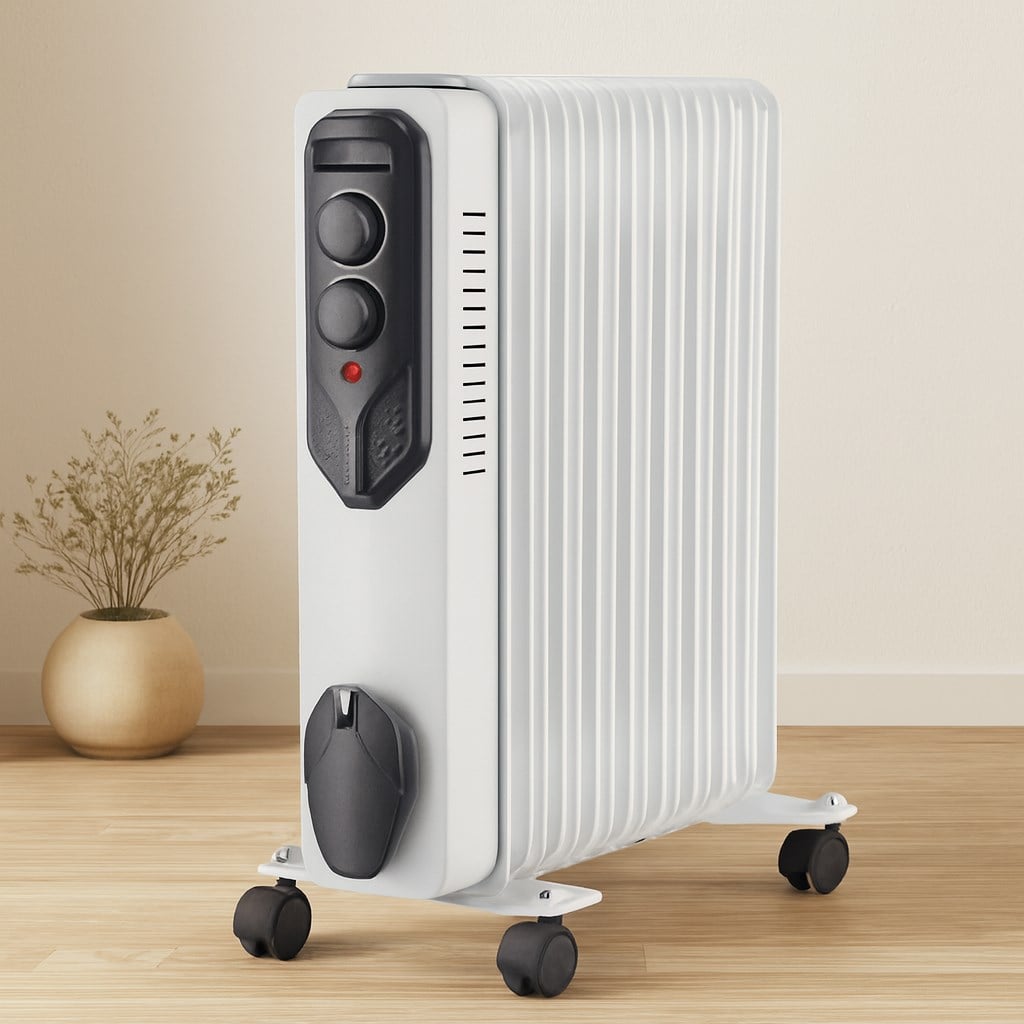 11 Dilimli Yağlı Radyatör Isıtıcı 2500W Ayarlı Termostat