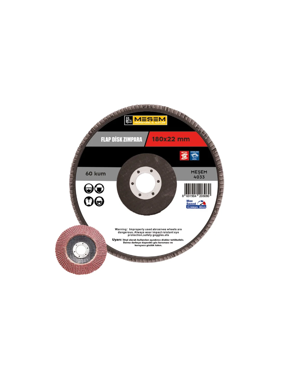 115x22mm 40 Kum Flap Disk AO MES220