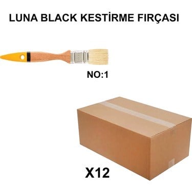 12 Adet Luna Black Kestirme Fırçası ile Kolay Uygulama