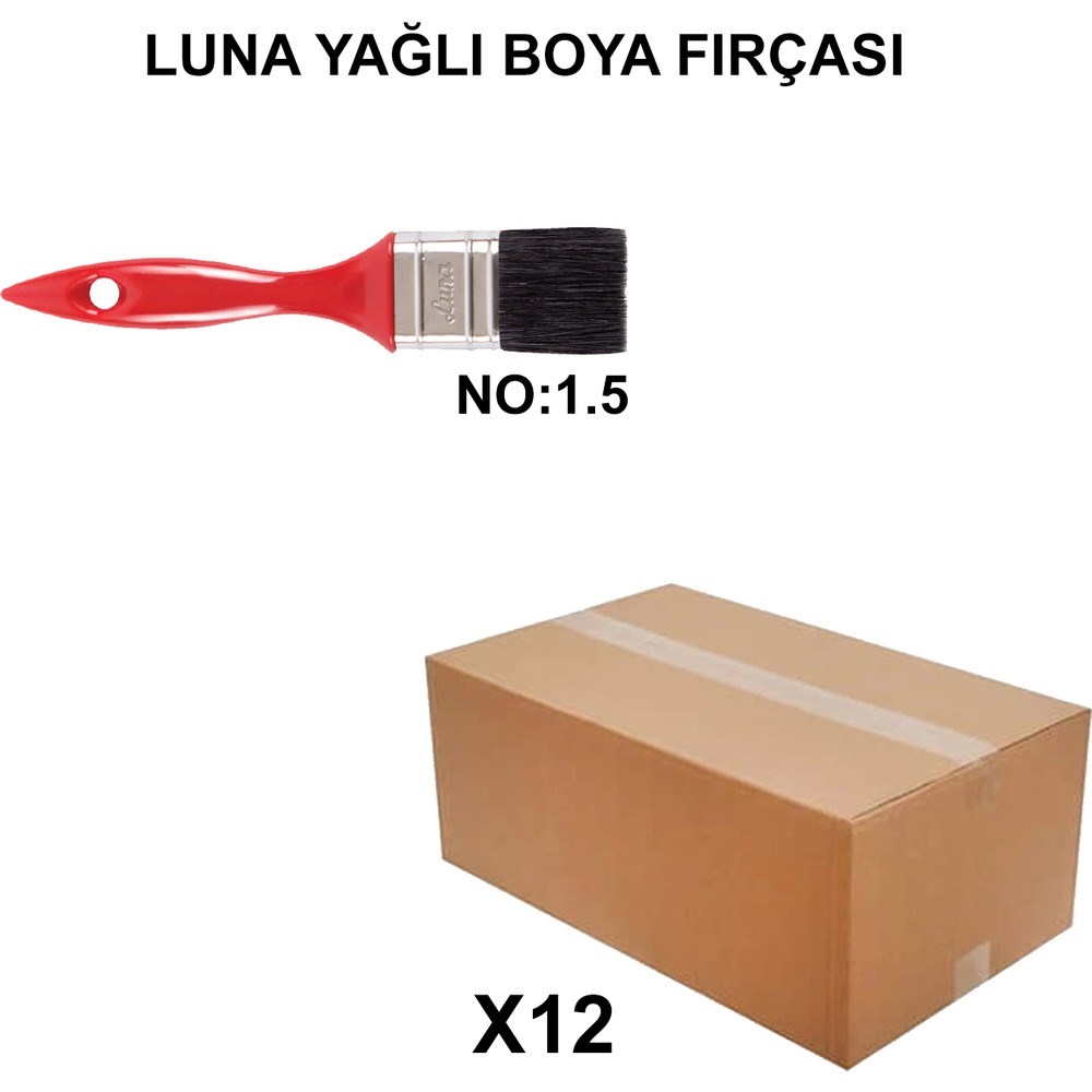 12 Adet Luna Yağlı Boya Fırçası, No 1.5 Kalite Seti
