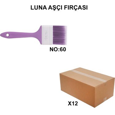 12 Adet No 60 Aşçı Fırçası ile Kolay Uygulama
