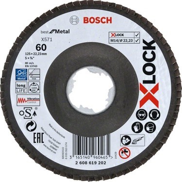 125 mm 60 kum metal flap disk, yüksek verim