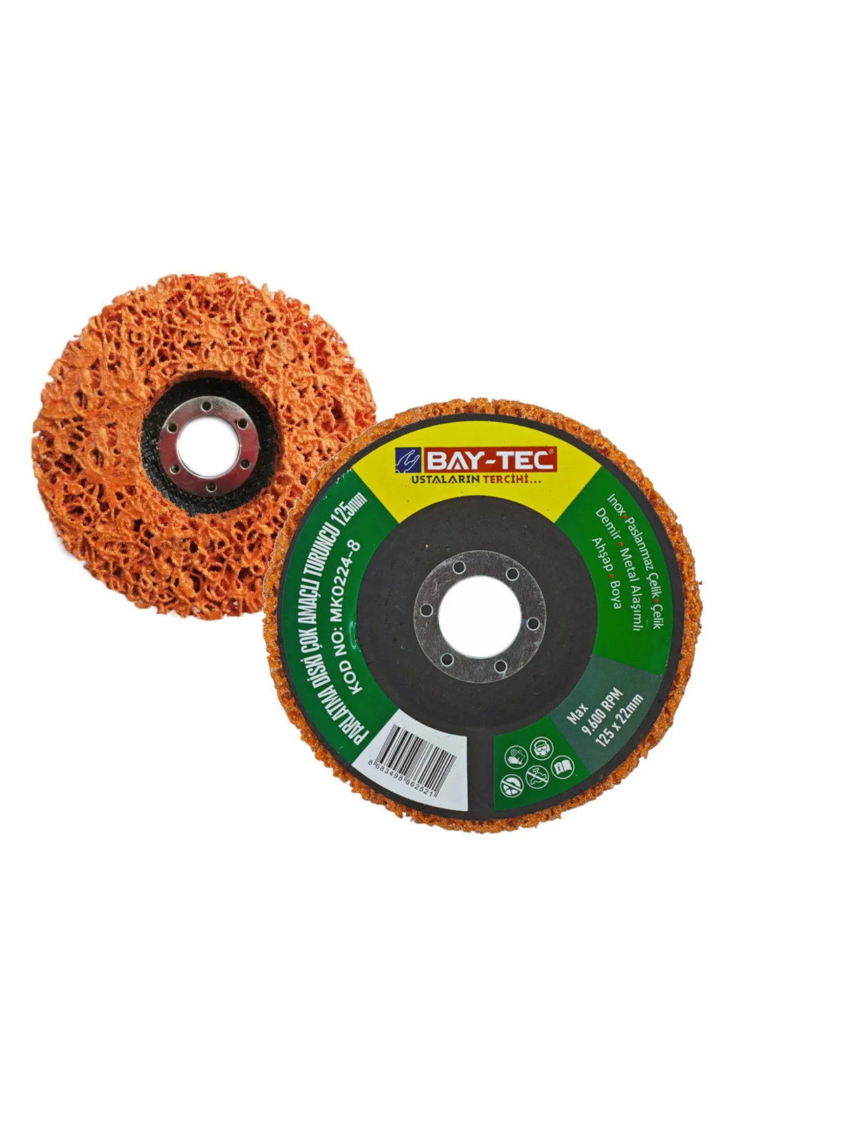 125 mm Parlatma Diski Çok Amaçlı Turuncu MK0224-8
