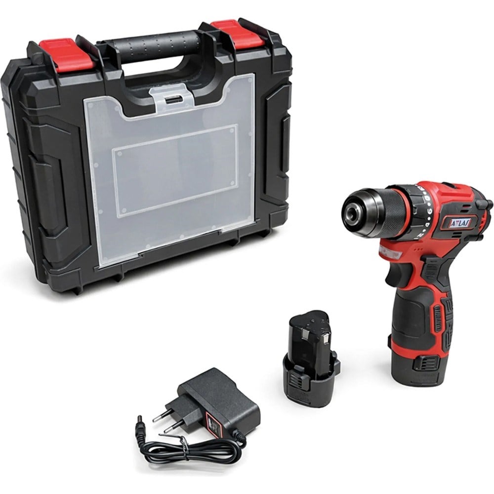 12V 2x2.0Ah çift akülü matkap, pratik kullanım
