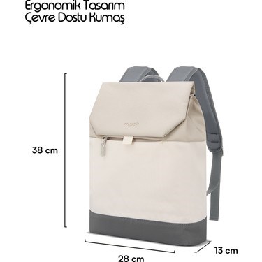 14.1 Günlük Sırt Çantası, Zen Eco Tasarımı ile Şık ve Kullanışlı