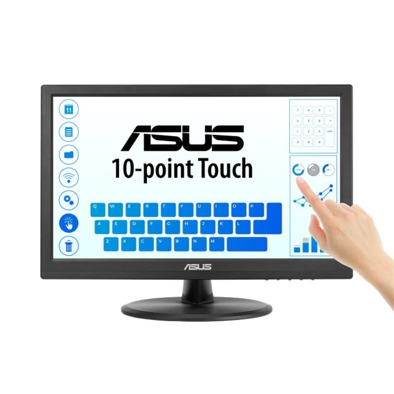 15.6 VT169HE IPS 5MS 60MHZ 1XVGA 1XHDMI FHD 1920X1080 DOKUNMATİK EKRAN FLICKER FREE ÇERÇEVESİZ VESA SİYAH