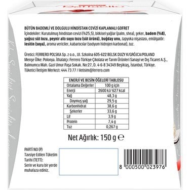 15'li Raffaello Çikolata Paketi 150 gr