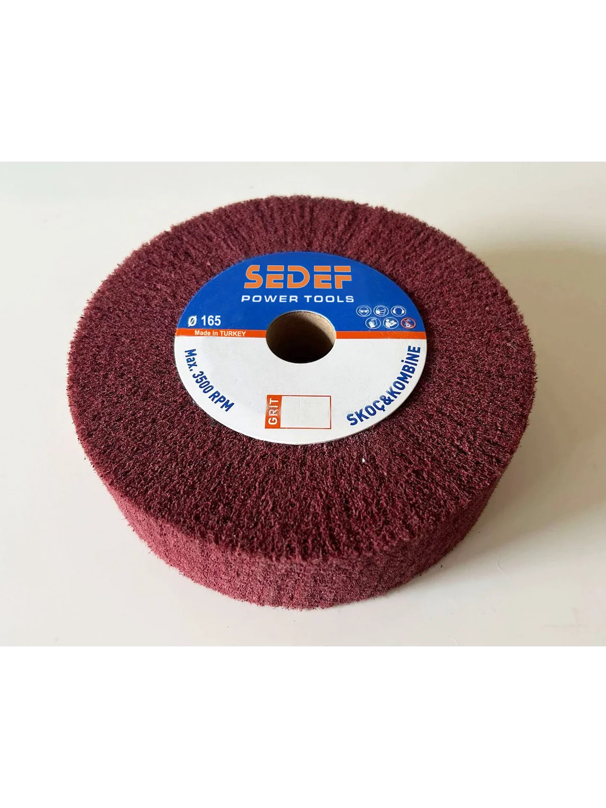 165x30x25 Flanşlı Elyaf Mop Zımpara Coarse SERT AM