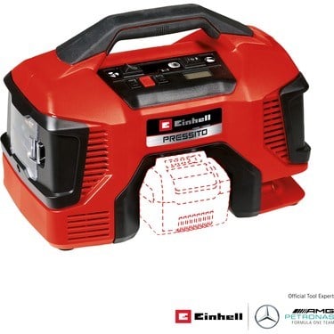 18 V 10.5 Bar Kapasite Hava Kompresörü, 21 l/dk Emiş Hızı