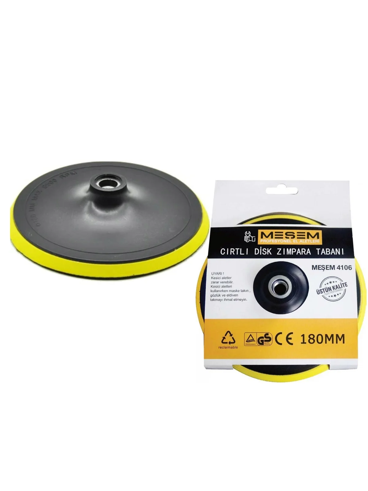 180 mm Cırtlı Zımpara Disk Altlığı MES4106