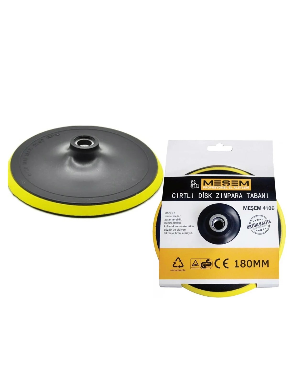 180 mm Cırtlı Zımpara Disk Altlığı MES4106