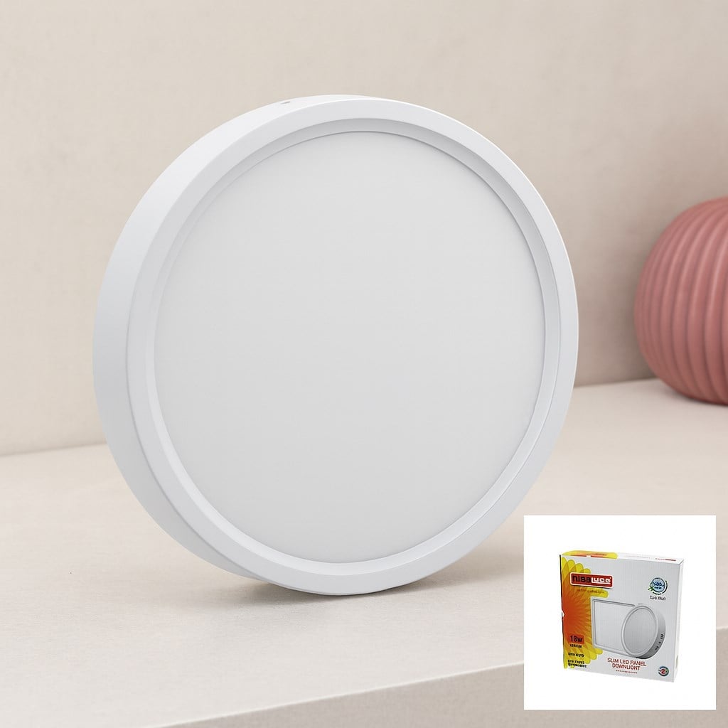 18W 6500K Yuvarlak LED Slim Panel 20.5 cm - 1260 lm