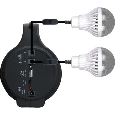 2 Ampullü Solar LED Aydınlatma - Powermaster Yajıa