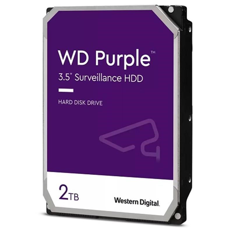 2 TB 3.5 PURPLE SATA3 5400RPM 64MB 7/24 GUVENLIK WD23PURZ (3 YIL RESMI DIST GARANTILI)