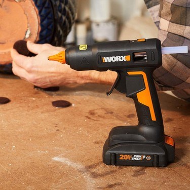 20 Volt Sıcak Mum Silikon Tabancası 11MM + 10 Adet Silikon
