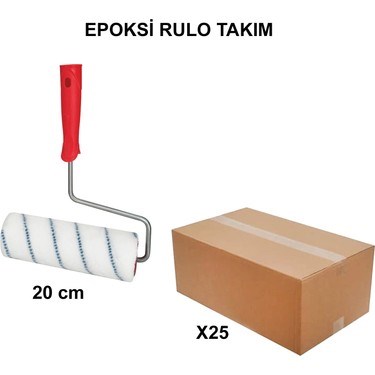 20 cm Epoksi Rulo Takım, 25 Adet Yüksek Kalite