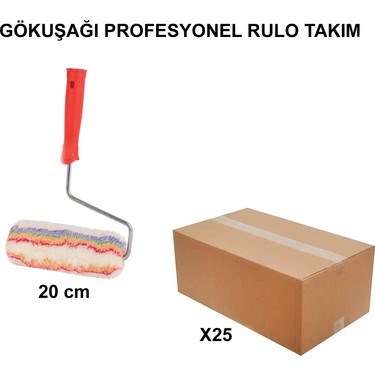 20 cm Profesyonel Rulo Takım, 25 Adet Set
