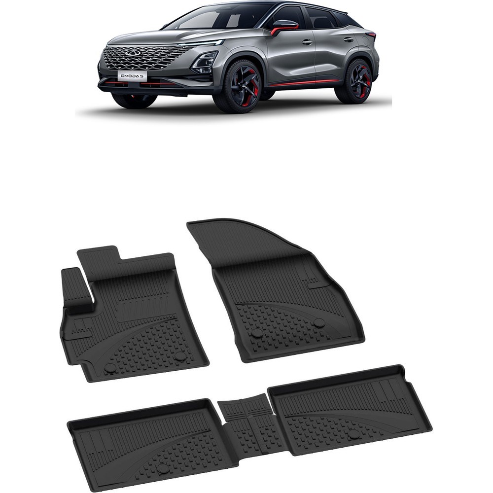 2022 ve Üstü Chery Omoda 5 İçin 4.5D Havuzlu Paspas - Özel Tasarım