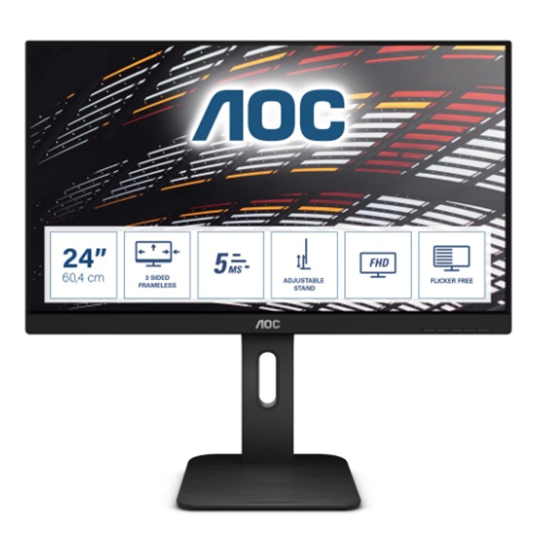 23.8 24P1 IPS 5MS 60MHZ 1XVGA 1XHDMI 1XDP 1XDVI FHD 1920X1080 USB3.0 HOPARLÖR ÇERÇEVESİZ YÜKSEKLİK AYARI PIVOT VESA