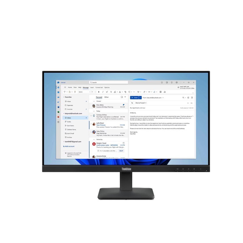 23.8 S24-4E THINKVISION 64B5KAT1TK 4MS 100HZ HDMI+VGA WLED MONITOR (3 YIL GARANTİ)