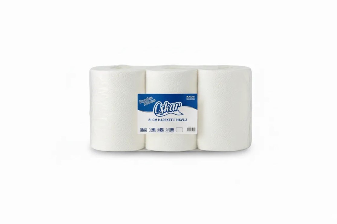 2,5 kg 21cm Hareketli Havlu | 6 Rulo
