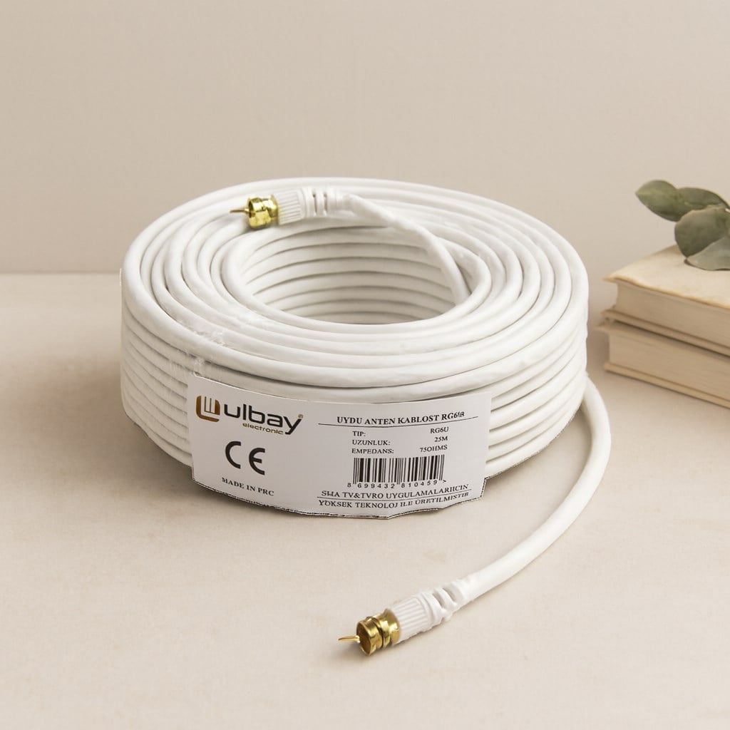 25 m RG6U Uydu Anten Kablosu