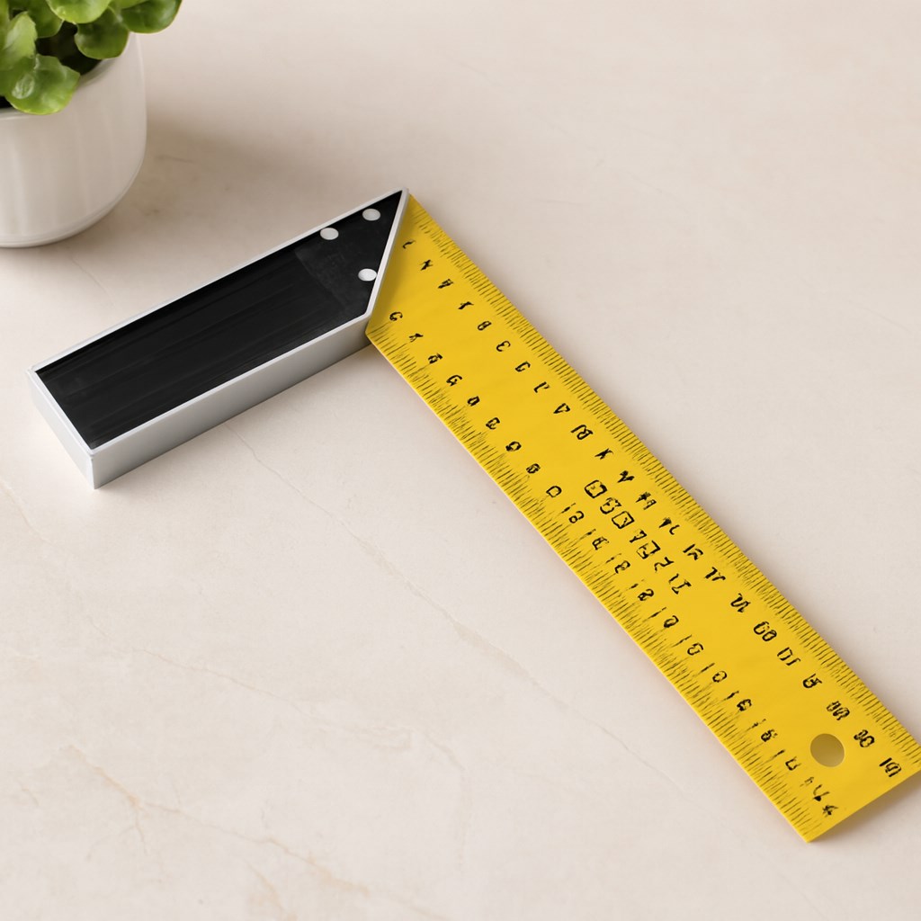 250 mm Masa Gönyesi Turuncu-Sarı
