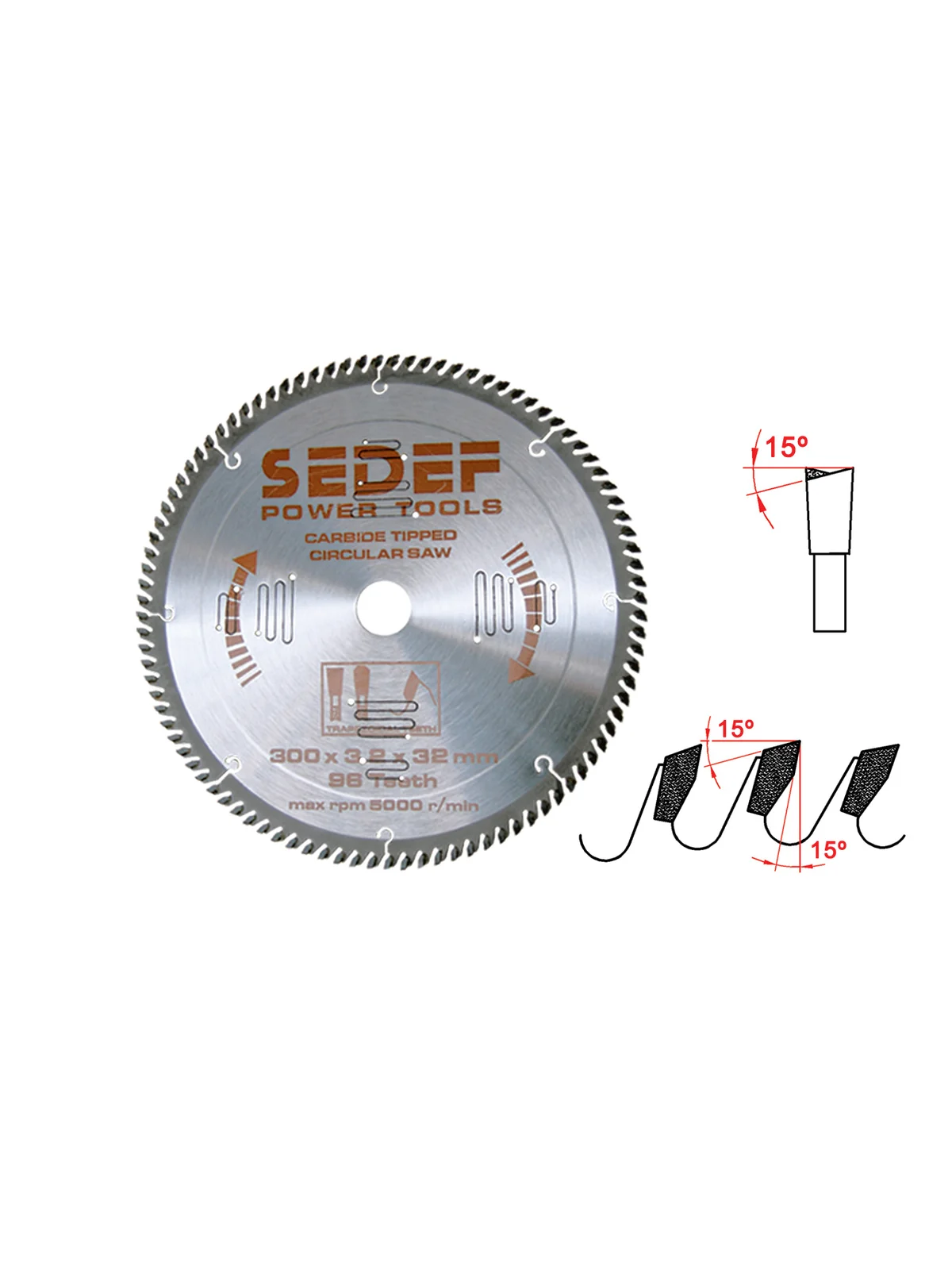 250x30-25-20x3.2x2.4 mm 80 diş Alternatif Sık Diş Testere