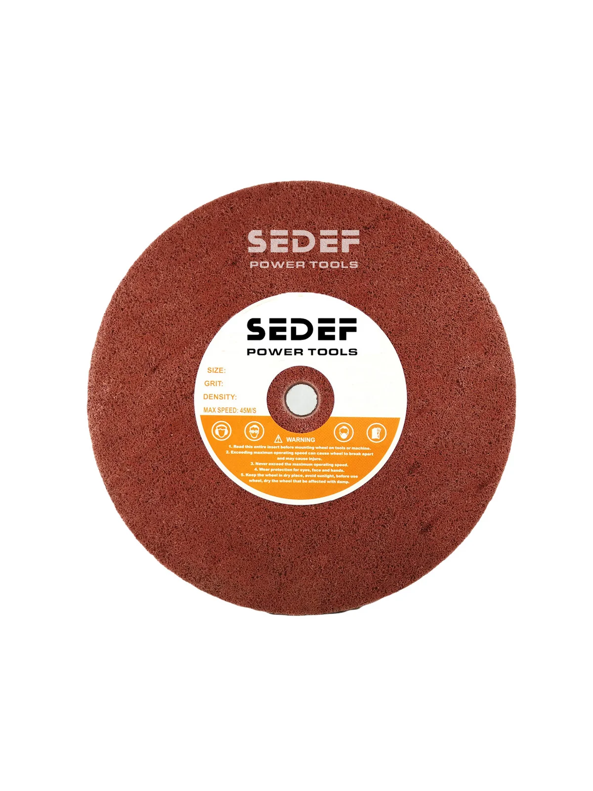 250x30x20 mm Kahverengi Skoç Elyaf Zımpara Taşı 7PC 180 Kum
